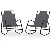 furnicato Schaukelliege 89 x 89 x 0 cm Grau