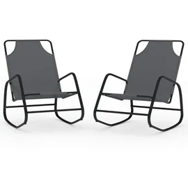 furnicato Schaukelliege 89 x 89 x 0 cm Grau