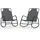 furnicato Schaukelliege 89 x 89 x 0 cm Grau
