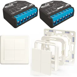 SHELLY Rollladensteuerung Starter Kit, 2er Set, Legrand & Shelly