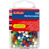 Herlitz Markierungsnadeln, Größe 6 mm Kopf, 100er