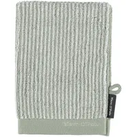 Marc O'Polo Handtücher Timeless Tone Stripe Green-Off White Waschhandschuh