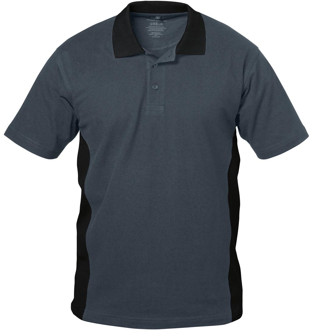 Elysee Polo Pique Shirt Granada grau schwarz