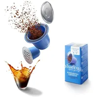 Bluecup Wiederbefüllbare Kapseln für Nespresso Original Maschinen – Nachfüllpack [6 Kapseln]