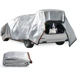 Sonnenschutz Auto Hund 4x6 m - Alunetz Schattennetz Auto Sonnensegel 85% UV, Sonnenschutz für Zelte beim Camping, 2 Nylon-Seil 10m