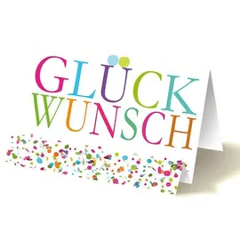 LUMA Glückwunschkarte Konfetti DIN B6, 1 St.