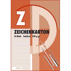 Zeichenkarton DIN A2 10 Blatt