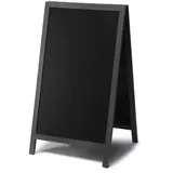 Showdown Displays Standtafel Kreidetafel Natura - 68x120cm - Holz - Schwarz, (1-tlg) schwarz