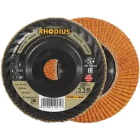 RHODIUS TOPline JUMBO LONGLIFE TRIM Fächerschleifscheibe 115 x 22,23