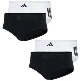 adidas Slip Active Flex Cotton 3 Stripes in black/white | Gr.: S