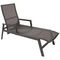 Lesli Living Ohio Rollliege 195 x 71 x 60 cm Charcoal