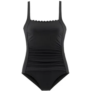 LASCANA Badeanzug Camilla Schwarz/Weiß 38 Cup C