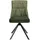 byLIVING Esszimmerstuhl CALIFORNIA, 2er Set, Webstoff grün Gestell schwarz