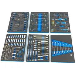 HBM 245er Pack Premium-Werkzeuge für Werkzeugwagen