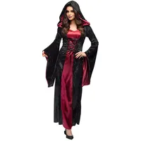 Boland - Vampir Lady Kostüm für Erwachsene, Faschingskostüme Damen, Horror Kostüm für Halloween oder Karneval, 36-38