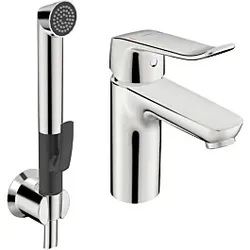 Hansa Hansacare Waschtischarmatur 46282206 ohne Ablaufgarnitur, Hebel lang, 1-strahlig, Auslauf 114 mm, chrom