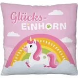 SHEEPWORLD Plüschkissen 40 x 40 cm Einhorn
