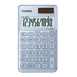 CASIO Rechner 10-stellig hellblau - Zugabe SL-1000SC-BU