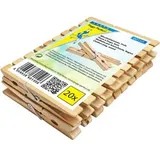 Peggy-Perfect Wäscheklammern 60150, aus Holz, braun, 20 Stück