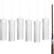 ic winterworld LED Kerzen mit Zauberstab als Fernbedienung", beige (cremeweiß), Ø 5cm H: 19cm, 7 Stk., Leuchten, LED-Kerze, Weihnachtsdeko mit Batteriebetrieb