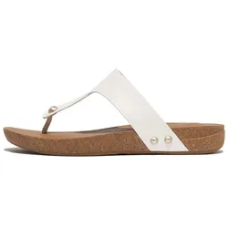 Fitflop Zehentrenner »IQUSHION LEATHER TOE-POST SANDALS«, Sommerschuh mit iQushion-Technologie für langen Tragekomfort Fitflop weiß 40