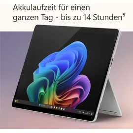 Microsoft Surface Pro 11 16 GB RAM 512 GB Snapdragon X Elite Platin + Keyboard