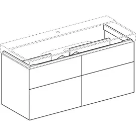 Geberit Xeno2 117,4x53x46,2cm, m 4 L, strukt./sch.-gr