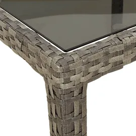 vidaXL Garten-Essgruppe 9-tlg. Grau
