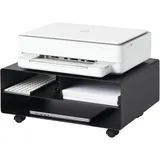 Yamazaki Druckerstation Drucker-Regal Druckertrolley Rollen 48x19x37cm schwarz