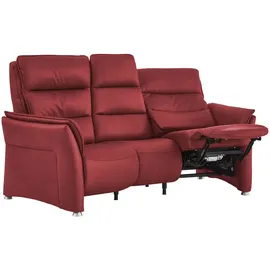 Hukla Sessel Corina Leder 202 x 112 x 103 cm Rot mit Relax-Funktion