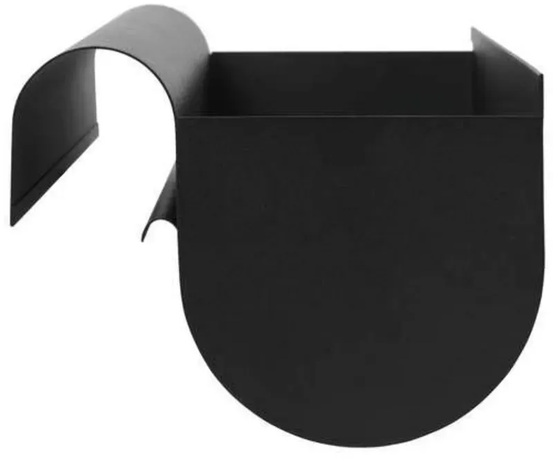 Pflanzenkasten ferm LIVING, Schwarz, für Wohnzimmer, Metall - 45 - 19.5