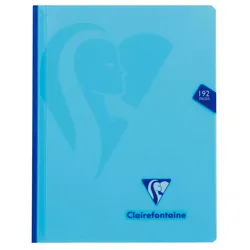 Clairefontaine 5x Notizbuch Mimesys, Fadenbindung, 17x22 cm, 96 Blatt 90g, französische Lineatur Seyès, Einband aus Polypropylen - Sortiert 309741C