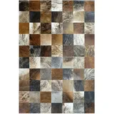 Vip Leather NEU KUHFELL Patchwork Teppich Cod 28858HRD (90 x 120 cm)