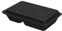 Lunchbox ToGo, medium, 2-geteilt 01724202-00000 , 1 Stück, Farbe: schwarz