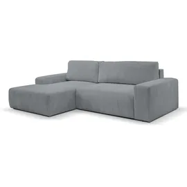 werk2 Eckcouch Cord 2-Sitzer Grau