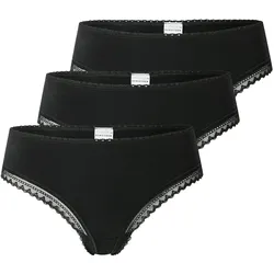 Schiesser Damen Tanga Cheeky String 3er Pack