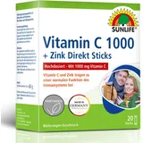 Sunlife Vitamin C 1000 mg hochdosiert Granulat 20 Sticks