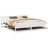 vidaXL Massivholzbett 180 x 200 cm Weiss