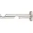 MYDECO Gardinenstange-Halterung 2-läufig Function Track Edelstahl-Optik Ø 2,5 cm