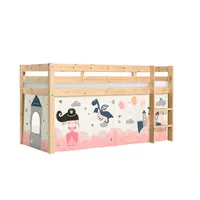 58 aufm Kessel Kinderbett Karolina 90 x 200 cm Kiefer massiv natur beige