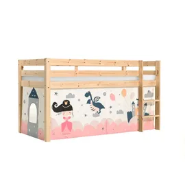 58 aufm Kessel Kinderbett Karolina 90 x 200 cm Kiefer massiv natur beige