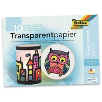 Folia Transparentpapier folia Transparentpapier-Bastelheft, 200 x 300 mm, 10 Blatt