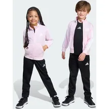 adidas Kinder Sportanzug Essentials Climacool Kids Trainingsanzug rosa|weiß 100-110cm 4-5J