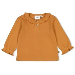 Feetje Langarmshirt My Happy Place Camel, Newborn (0 - 6 Monate)