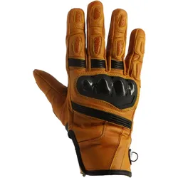 Helstons Sport perforierte Motorrad Handschuhe, schwarz-gold, Größe 2XL für Männer
