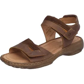 Josef Seibel Debra 19, Damen Slingback Sandalen, Braun (castagne/kombi), 41 EU - 41 EU