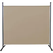 Quick Star Paravent Stellwand Outdoor Wetterfest in mehreren Größen - Farben - Motiven beige 178 cm x 180 cm x 51 cm