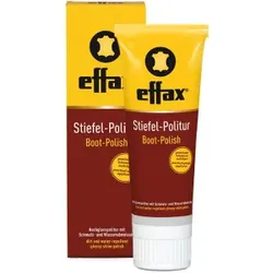 Effax Stiefel-Politur, schwarz, Hochglanzpolitur für Lederreitstiefel, 75 ml - Tube