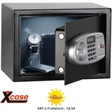 Xcase Stahlsafe mit digitalem Code-Schloss und LCD-Display, 16 Liter