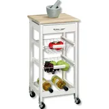 KESPER Küchenwagen Weiß/Eichendekor FSC